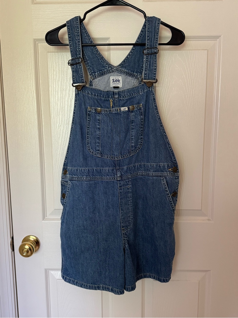 Lee Denim Short Bib Overalls